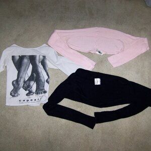 Ballet Strugs and dance tee shirt lot of 3 knitwear rare woman's ballerina